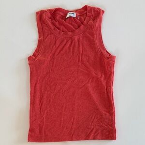 LNA Clothing Orange Ribbed Top